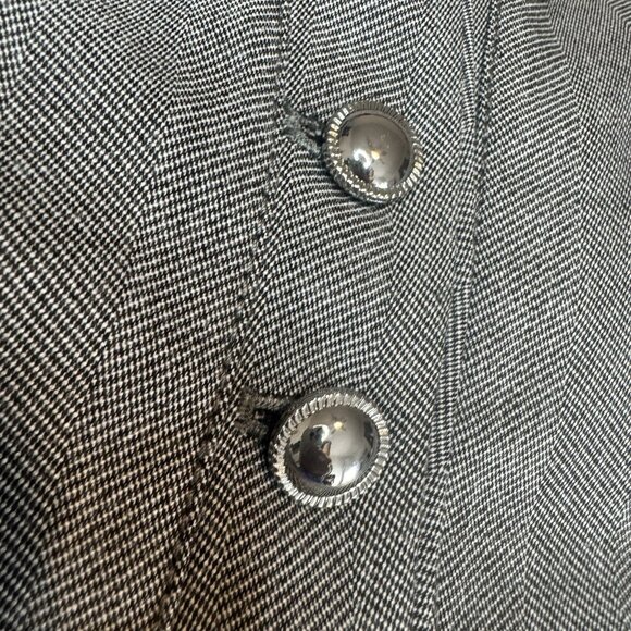 WHBM White House Black Market Blazer Jacket Long Sleeve Women's Size 14 Gray - Picture 8 of 16